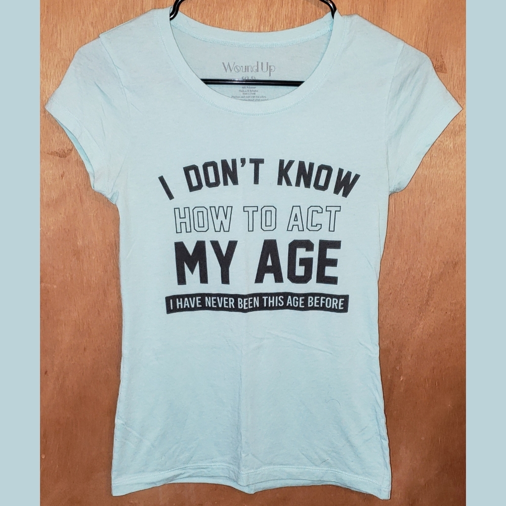 NWOT Juniors Wound Up T-Shirt Size: Small (3-5)